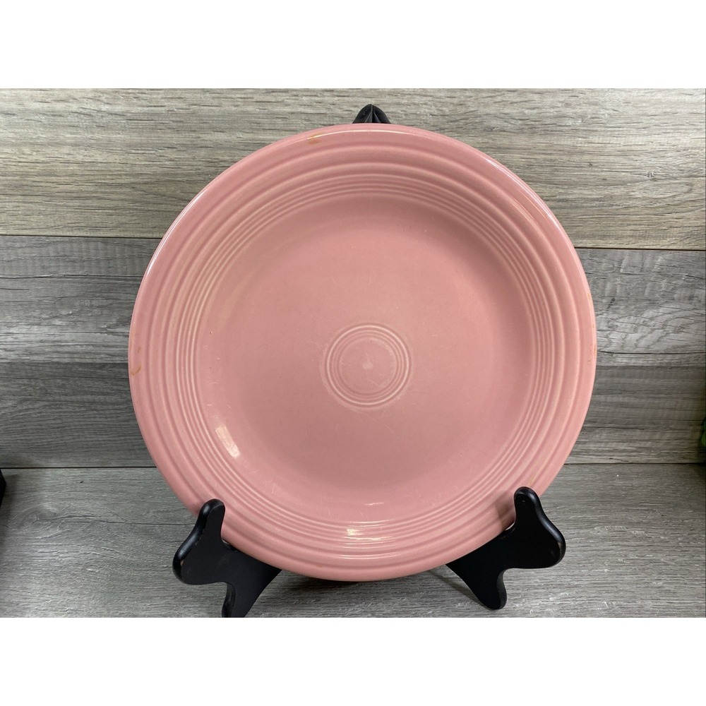 Fiesta Homer Laughlin Fiestaware Pink Rose Dinner Plate‎ 10.5"